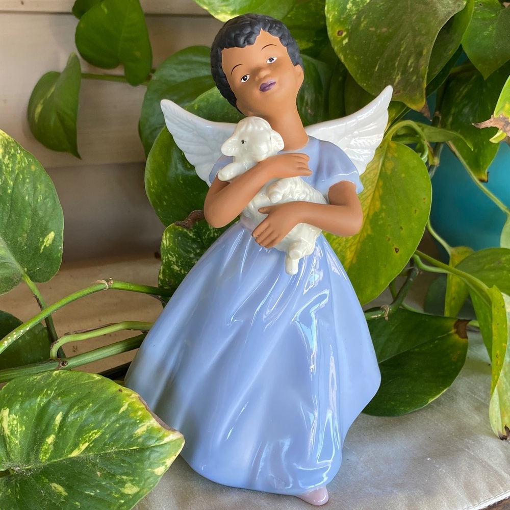 Angel Figurine with Lamb
